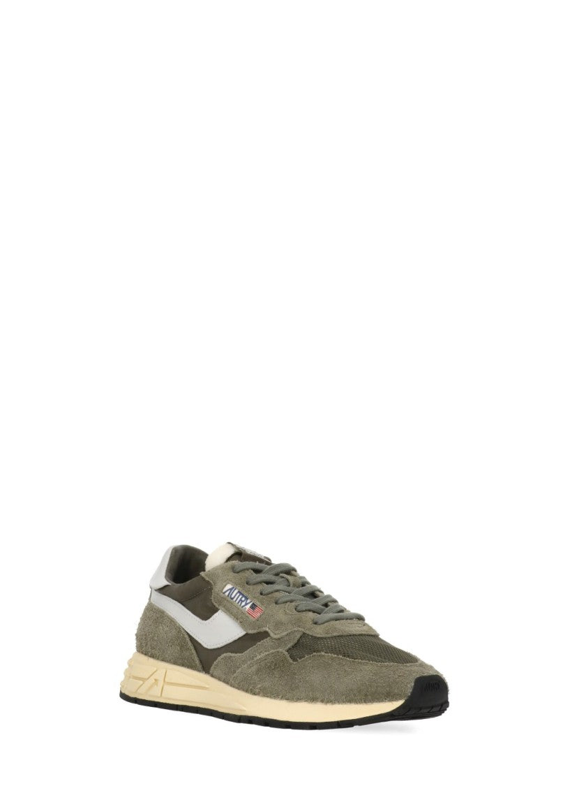 Autry Light Green Suede Contrast Sneakers