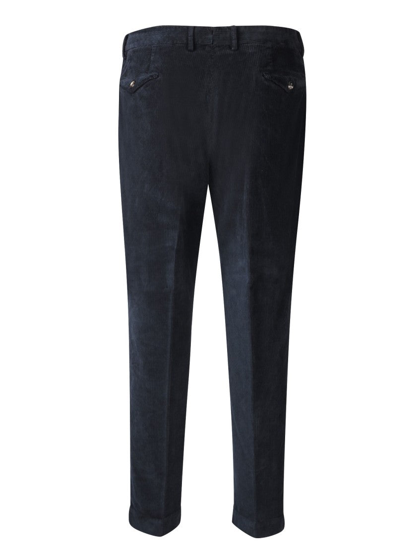 Dell'oglio Black Cotton Trousers