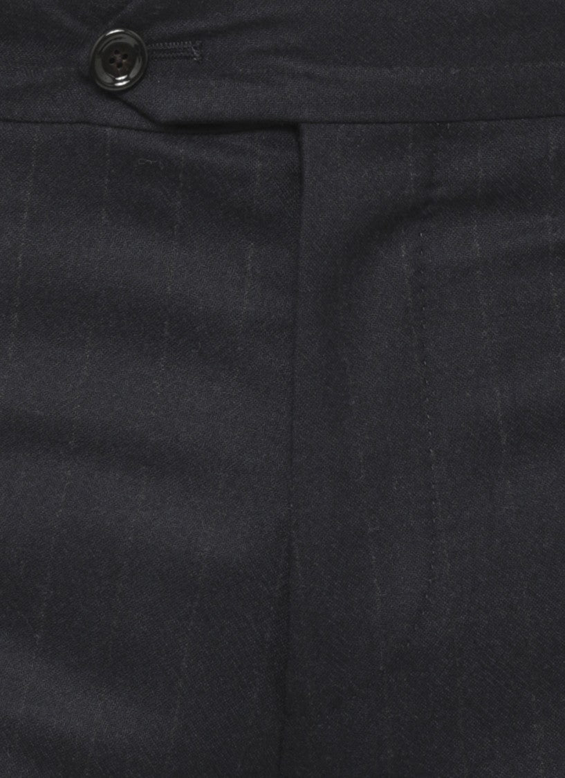 Lardini Blue Pinstriped Tailored Wool Suit