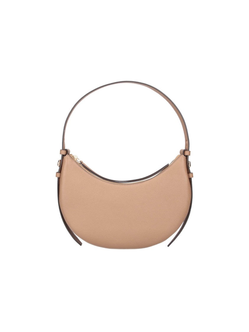 Tory Burch Crescent-Shaped Handbag With Structured Silhouette And Gold-Tone Accents