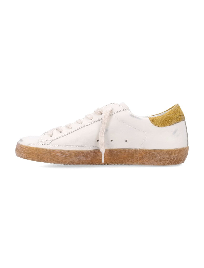 Golden Goose Vintage-Inspired Leather Sneakers With Star Detail
