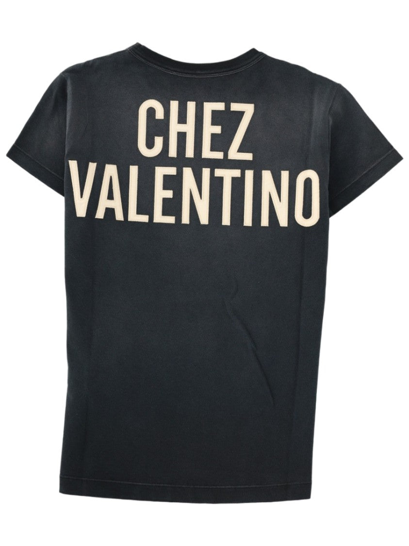 Valentino Distressed Heart Graphic Cotton T-Shirt