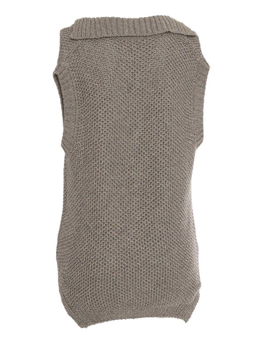 Fay Textured Knitted Gilet