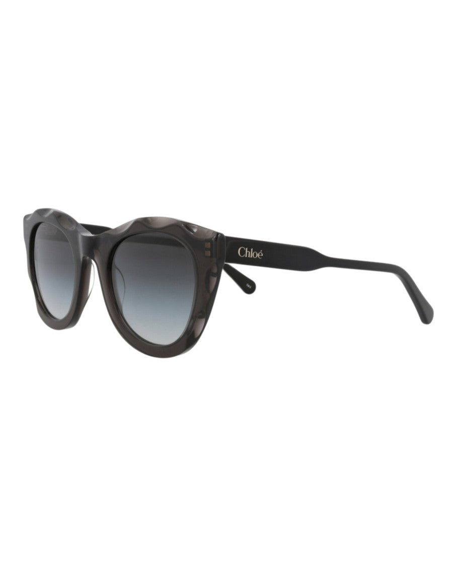 Chloé Round-Frame Recycled Acetate Sunglasses