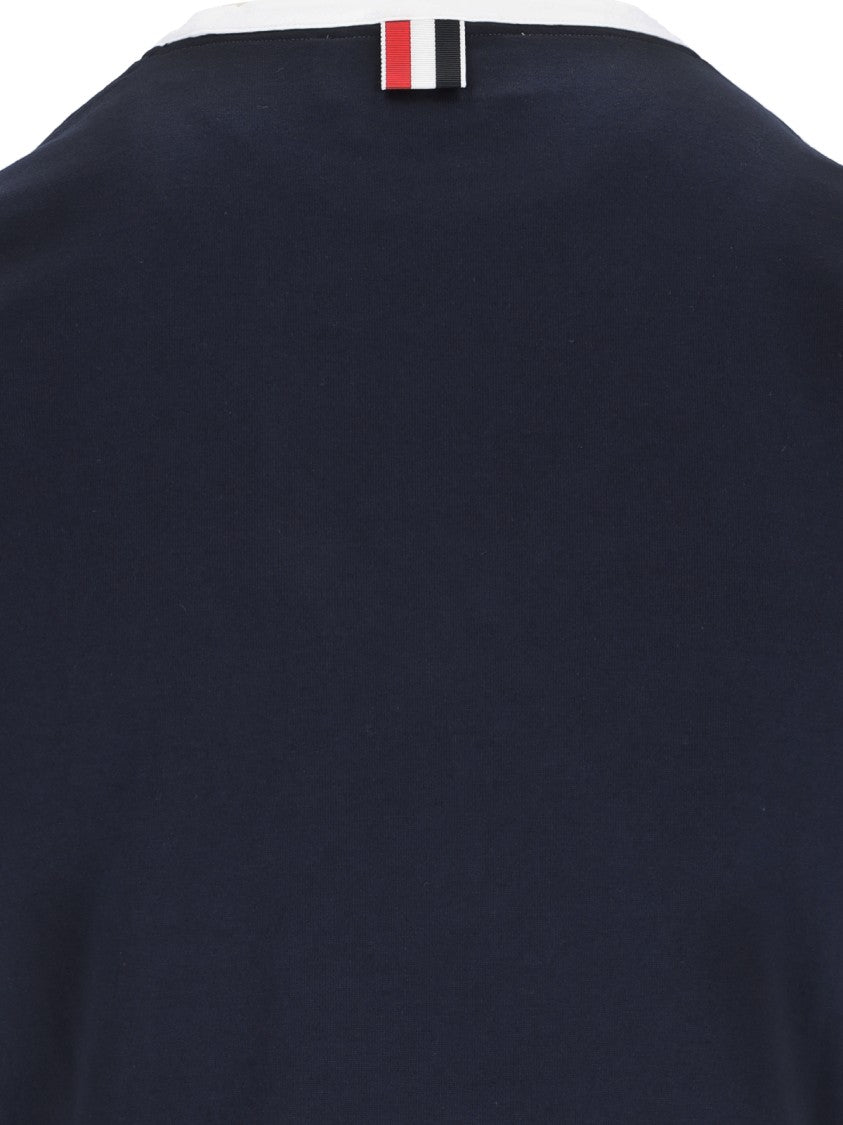 Thom Browne "Rwb-Stripe" T-Shirt – Navy