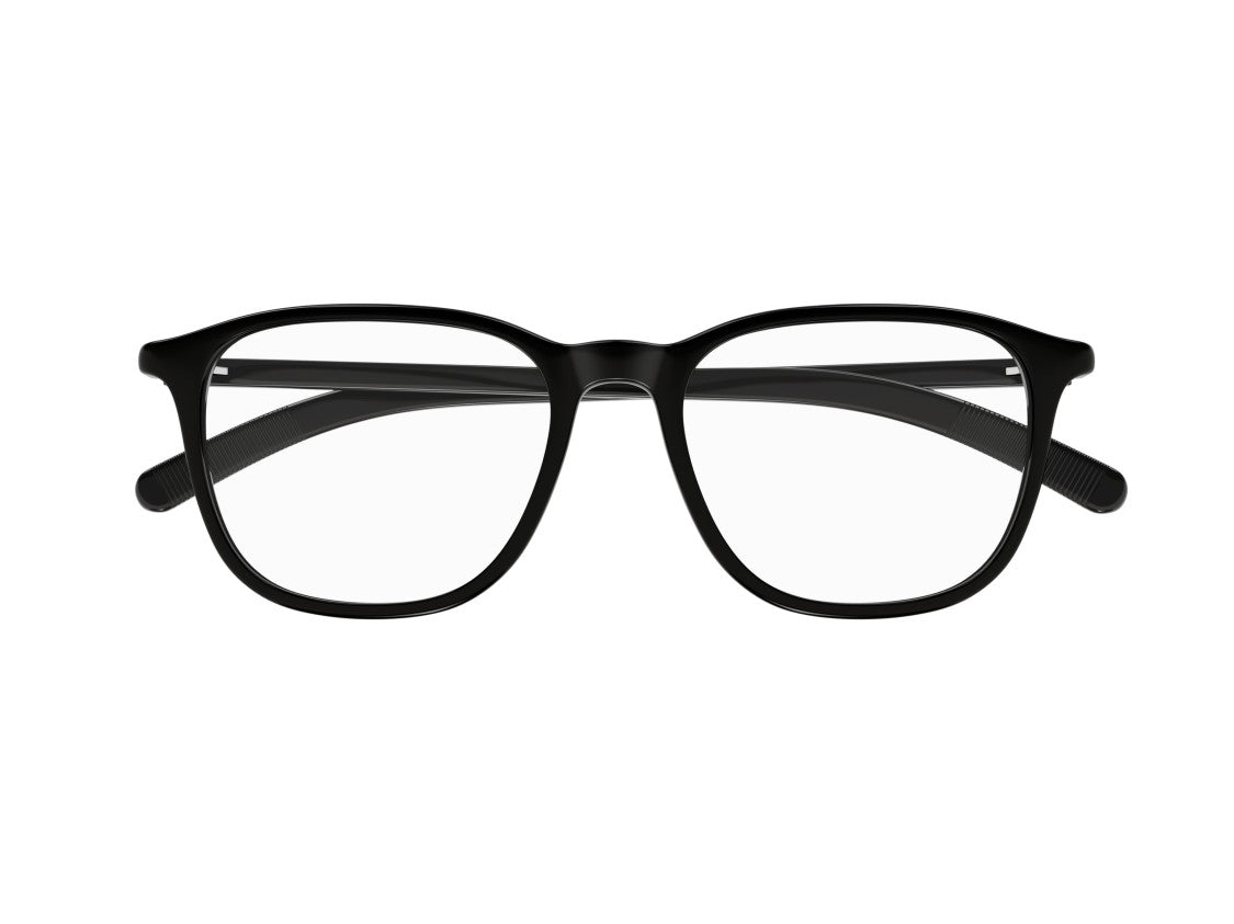 Montblanc Mb0386o Black Rounded Square Acetate Sunglasses