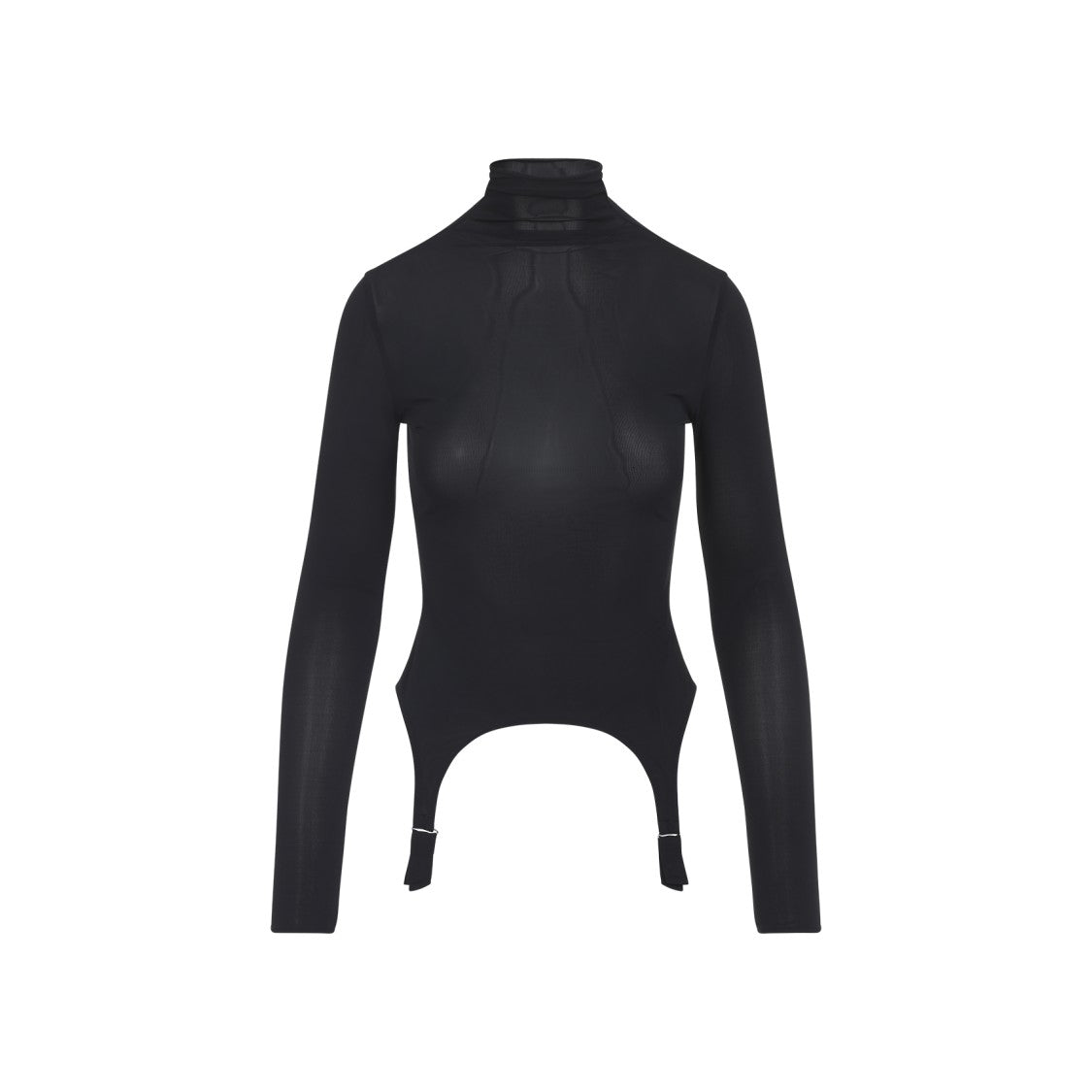 Jean Paul Gaultier Lingerie-Inspired Garter Top In Stretch Rayon