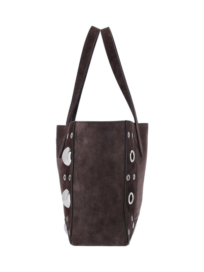 Valentino Garavani Structured Brown Handbag With Subtle Detailing