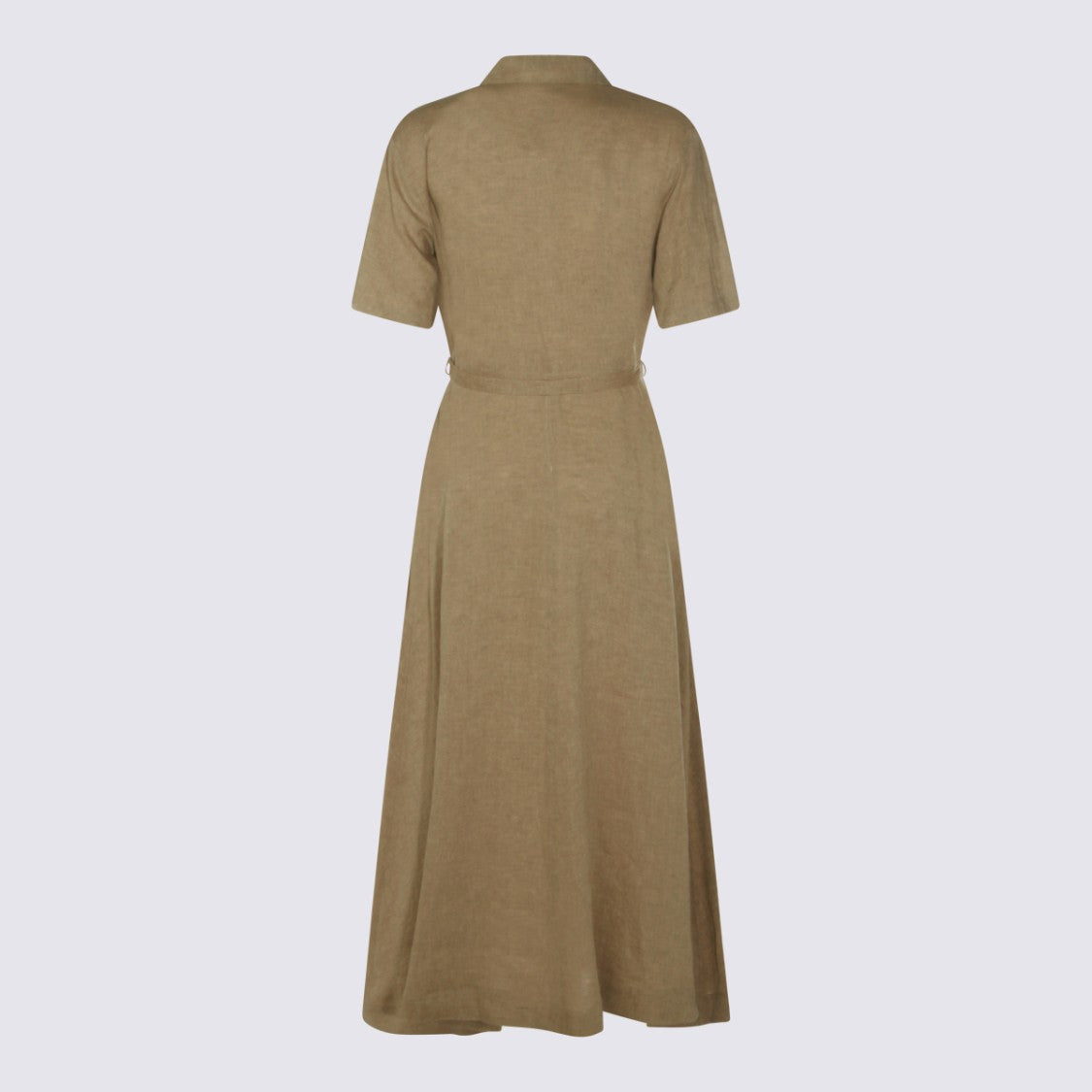 Antonelli Firenze Midi Dress With Button-Down Front And Self-Tie Belt