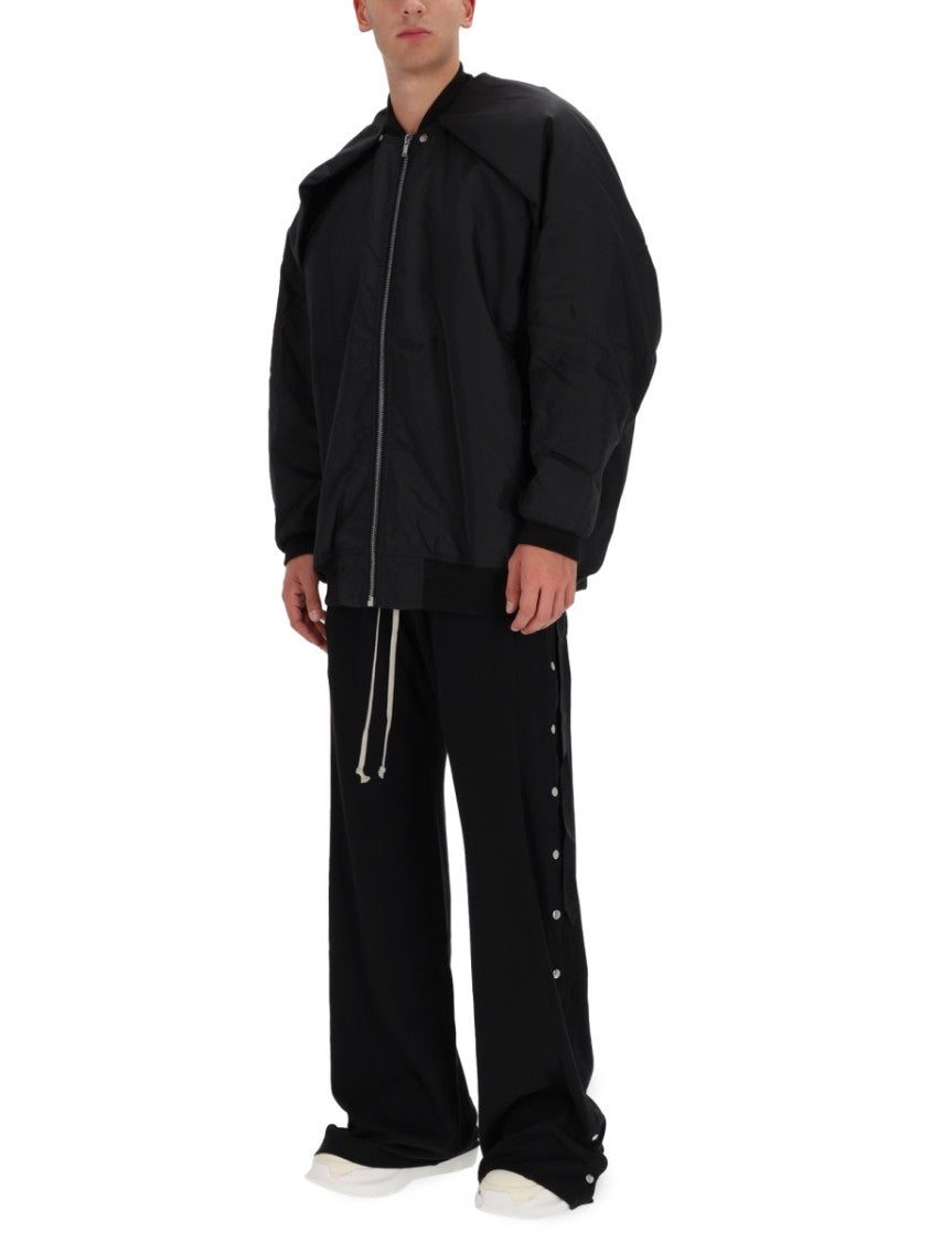 Drkshdw By Rick Owens Wide-Leg Black Trousers