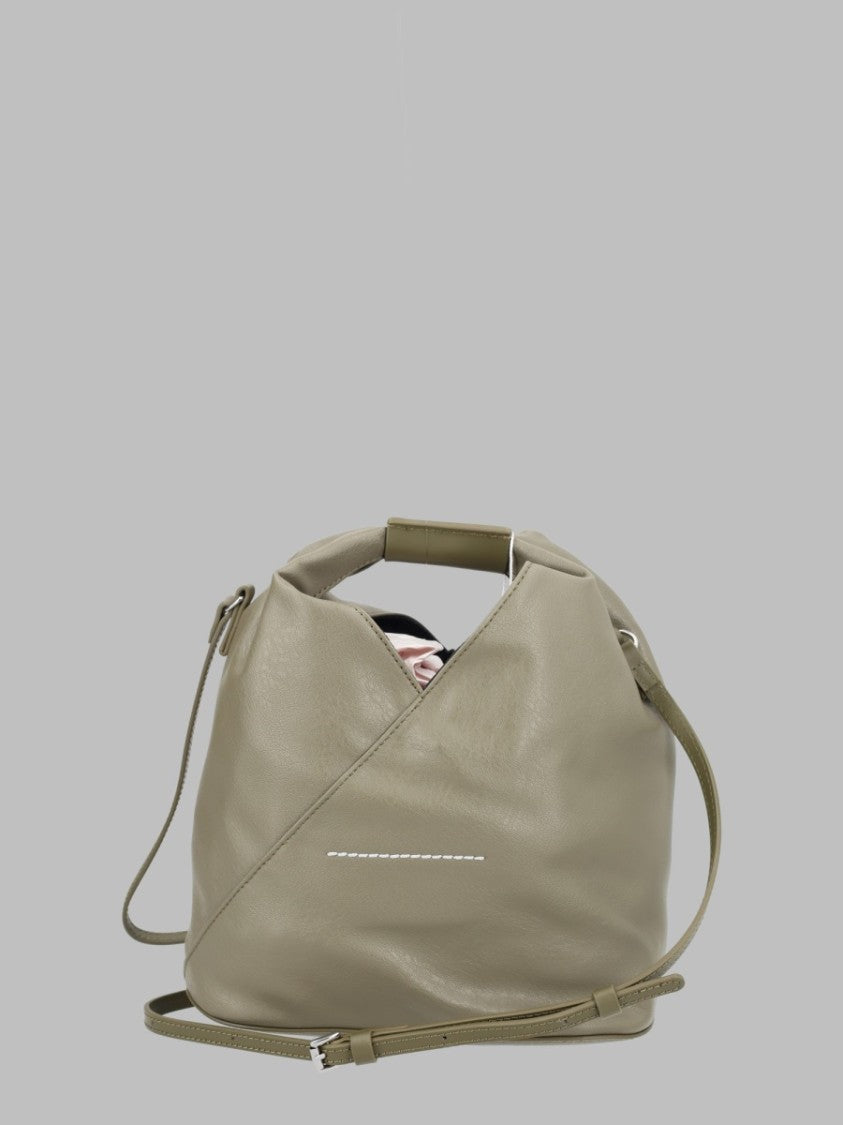 Mm6 By Maison Margiela Brown Slouchy Structured-Handle Polyurethane Crossbody Bag