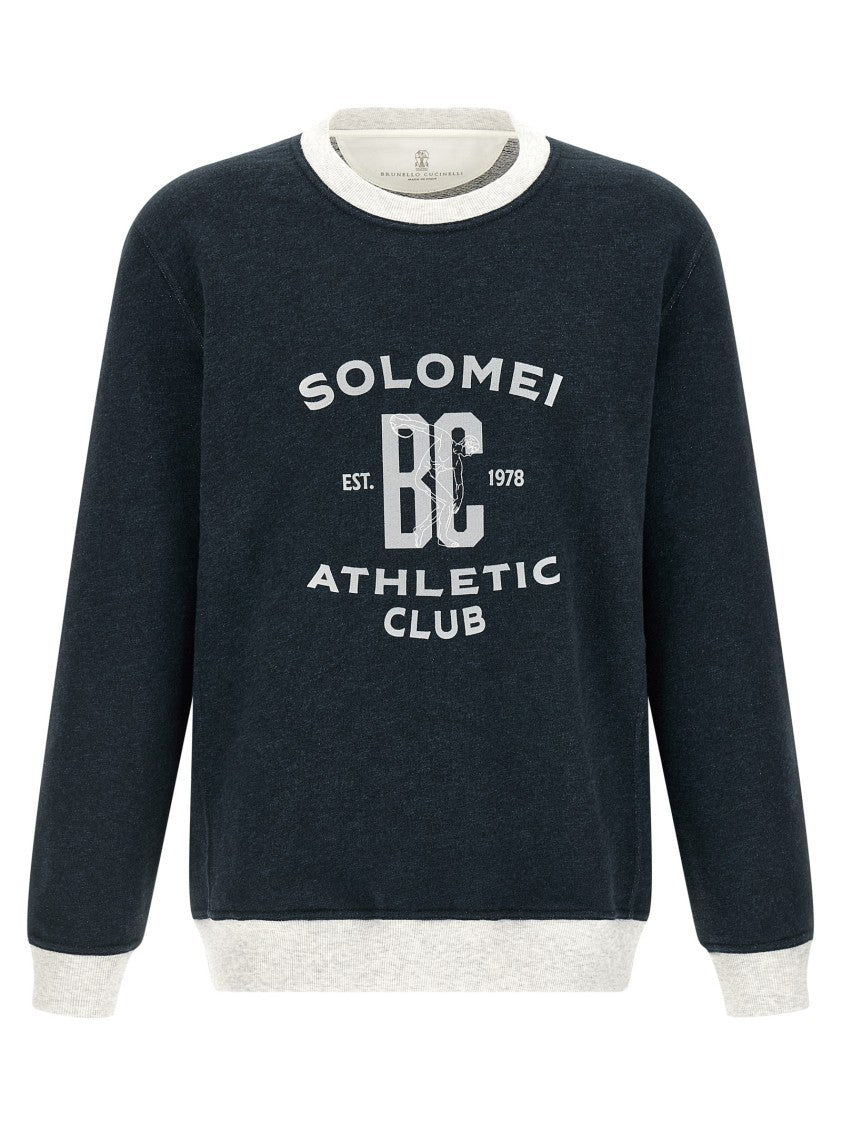 Brunello Cucinelli Cotton And Linen Sweatshirt