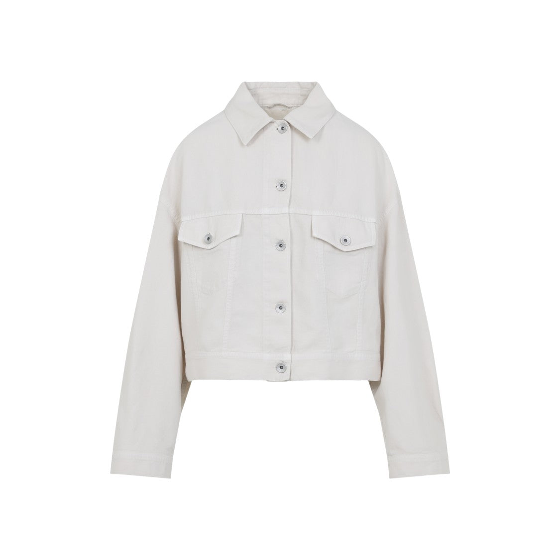 Brunello Cucinelli Tailored Cotton-Linen Blend Jacket With Classic Collar