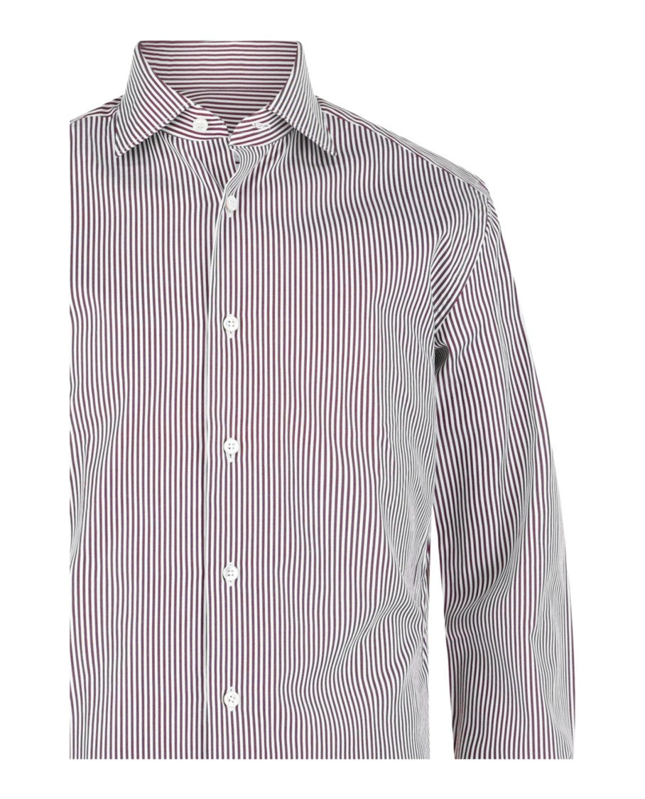 Brioni Striped Button-Up Shirt