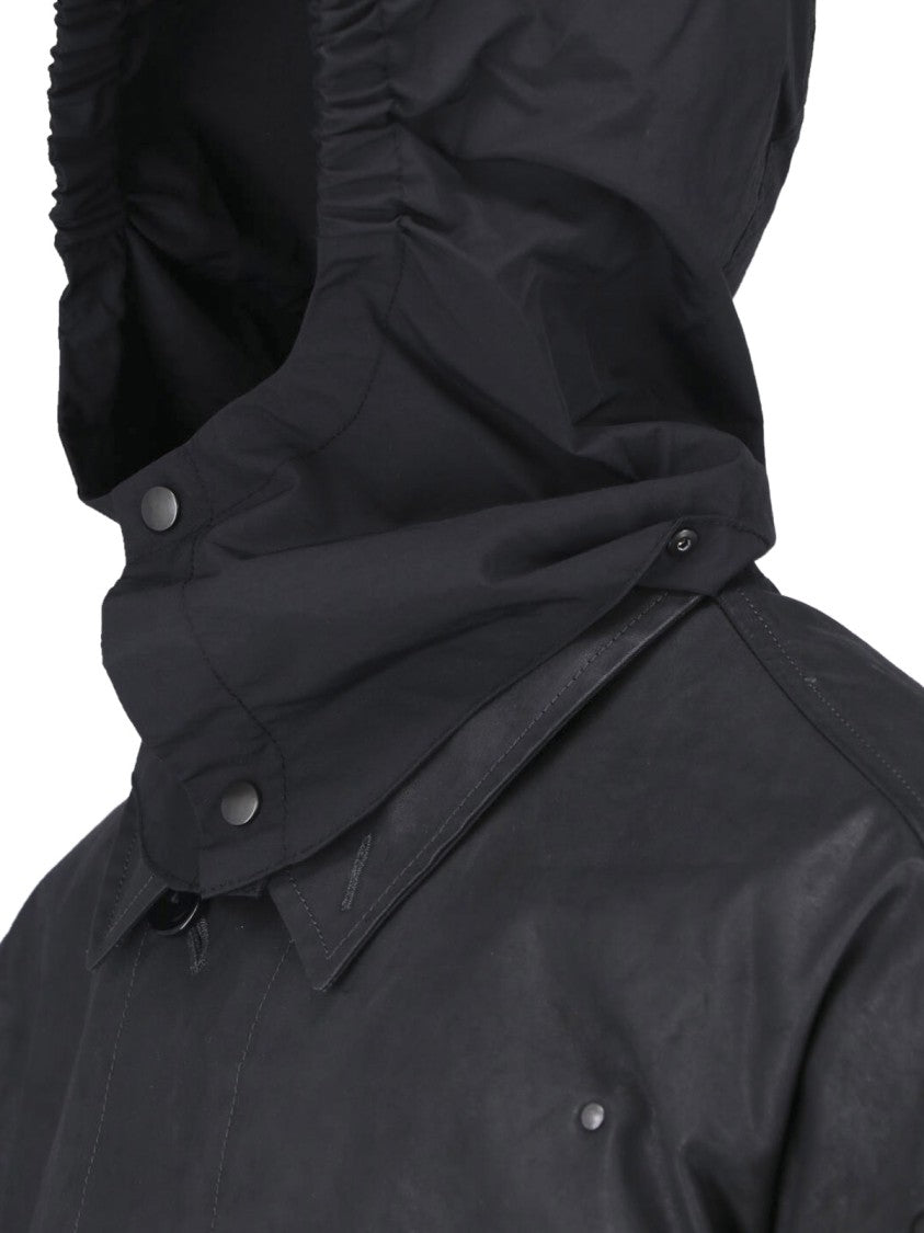 Lemaire Black Hooded Straight-Cut Casual Jacket