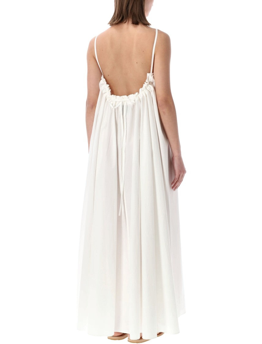 Studio Nicholson Gathered Long Spaghetti Straps Dress
