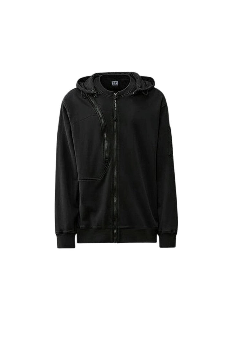 C.P. Company Relaxed Fit Black Long-Sleeve Hoodie