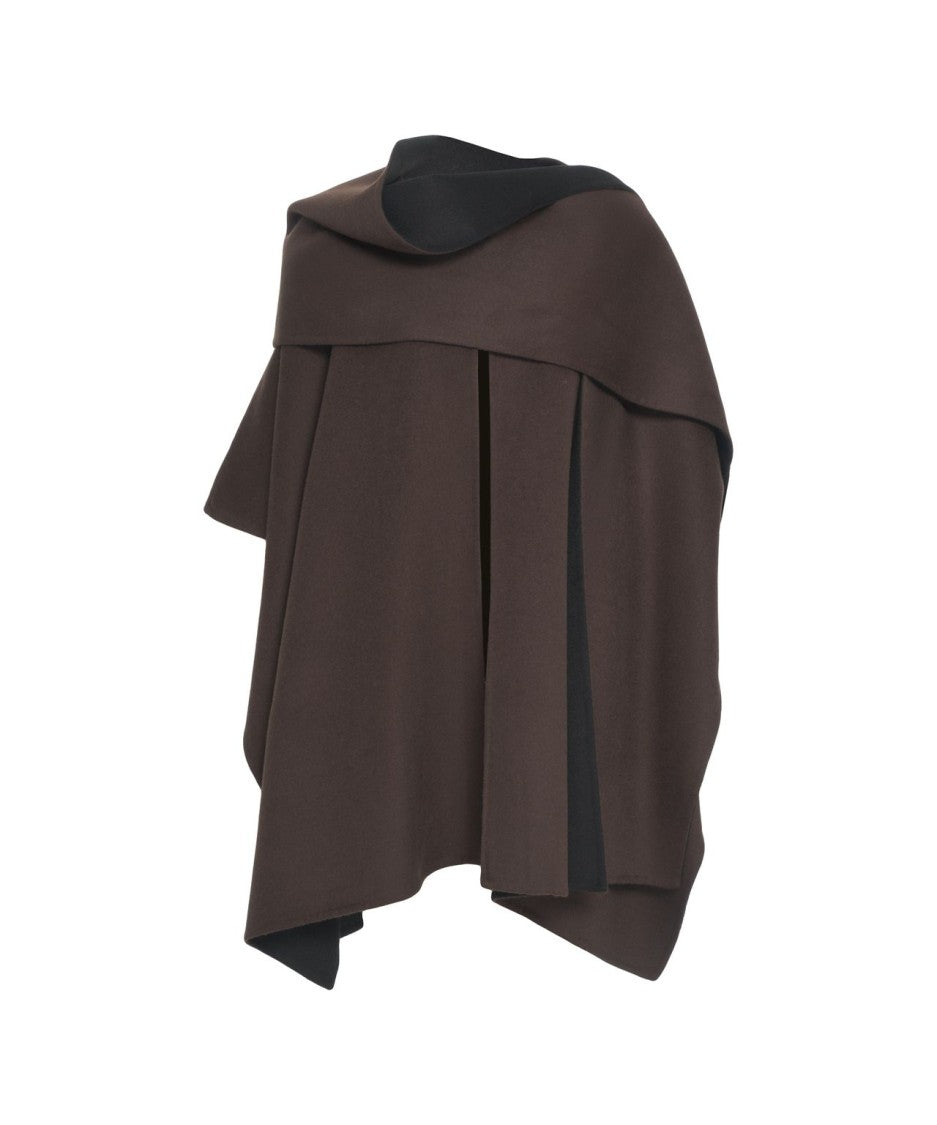 Kaos Reversible Oversized Cape With Fluid Silhouette