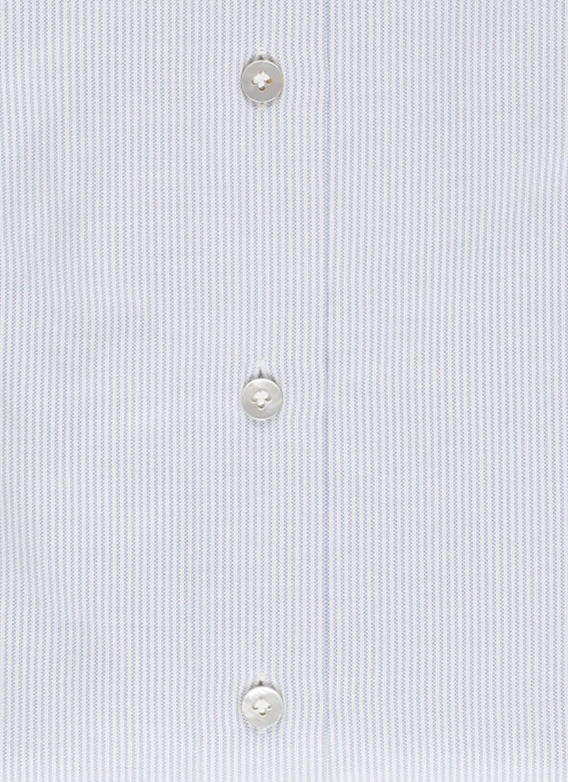 Borriello Light Blue Striped Cotton Shirt