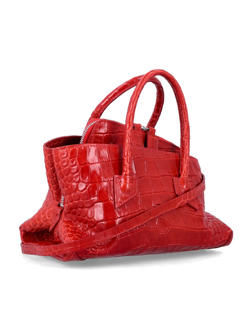 The Attico La Passeggiata Mini Croc-Embossed Bag