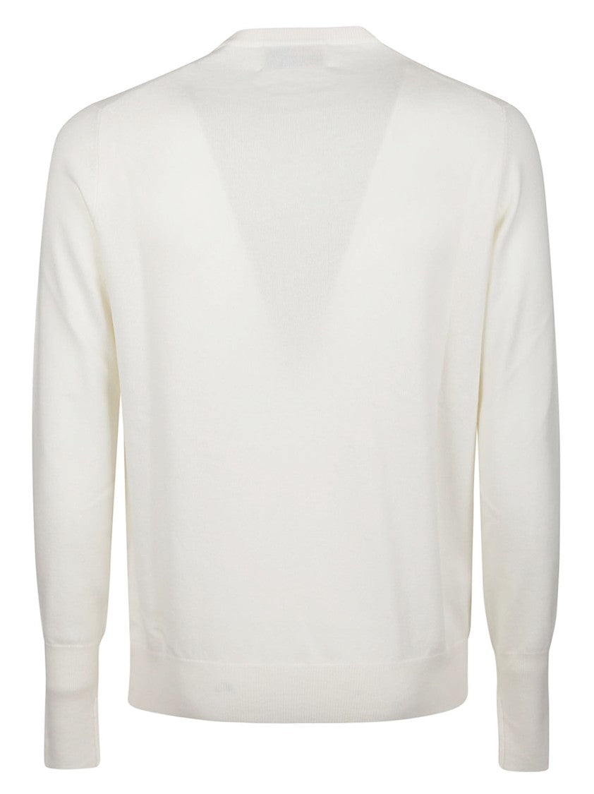 Ballantyne Plain Stitch Cashmere Crew Neck Sweater