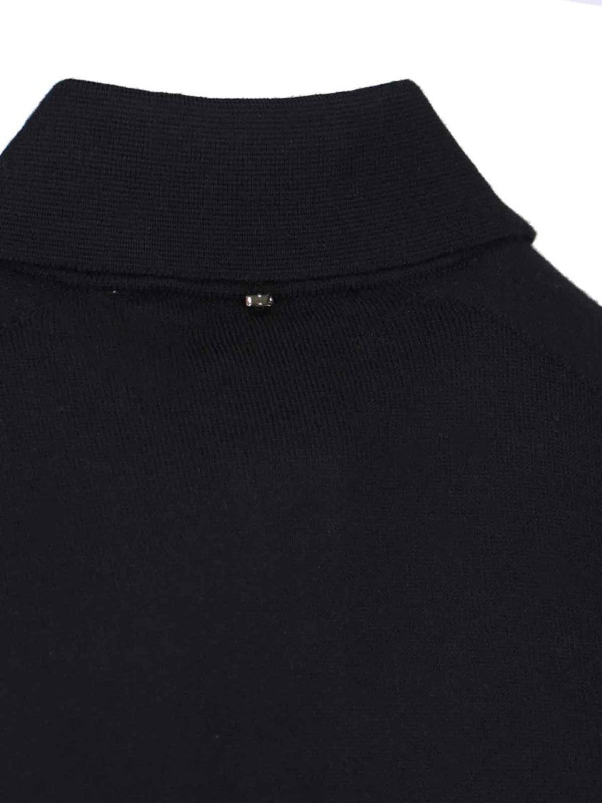 Sportmax Virgin Wool Cardigan With Classic Collar And Retro Charm