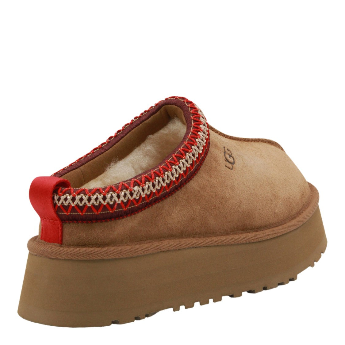 Ugg Cushioned Suede Flats With Woven Trim