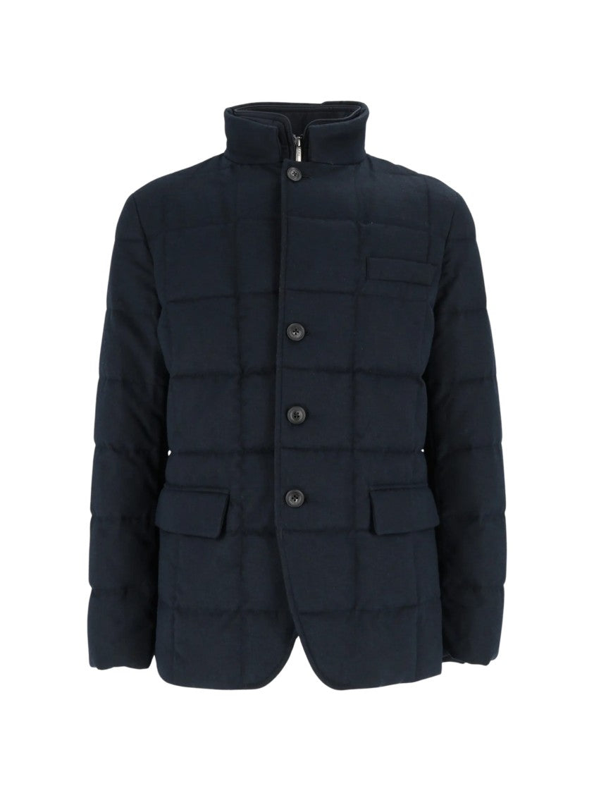 Fay Giacconi Quilted Stand Collar Jacket