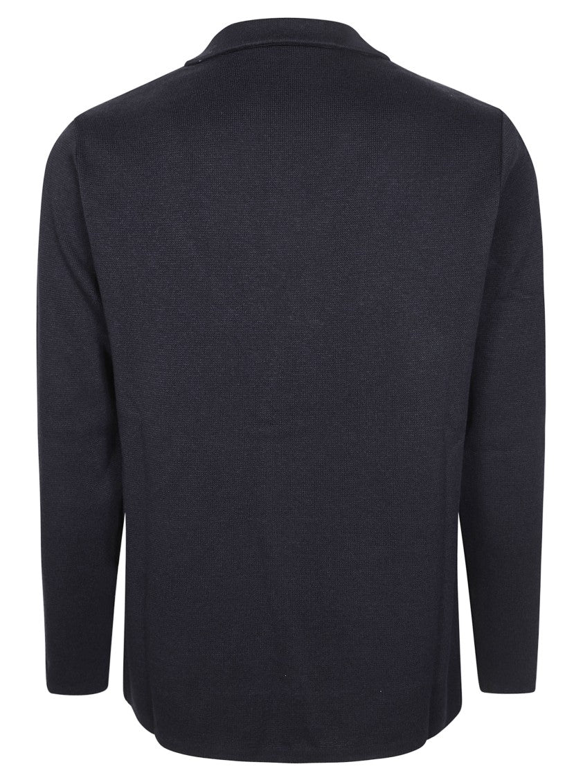 Manuel Ritz Textured Knit Star Pin Blazer