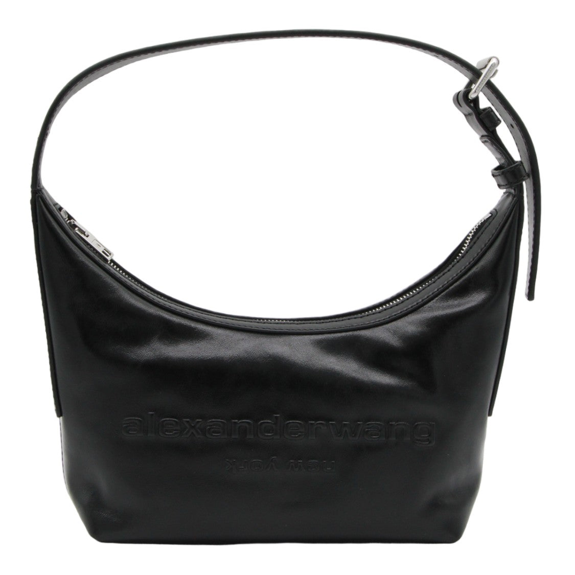 Alexander Wang Black Leather Structured Shoulder Bag