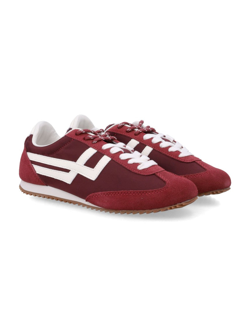 Pro-Keds Racer 77 Deep Red Suede Accent Sneakers