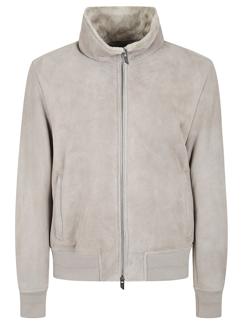 Salvatore Santoro Premium Sheep Skin Casual Jacket With Stand-Up Collar