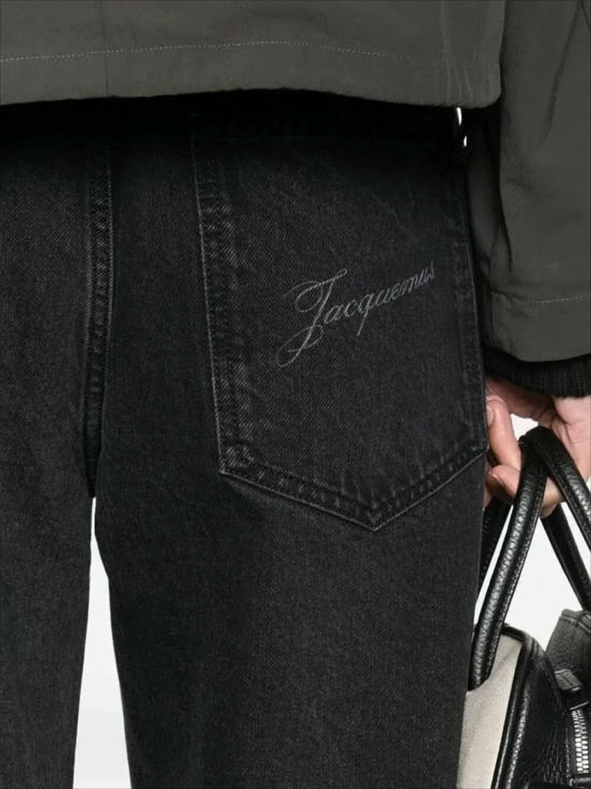 Jacquemus Wide-Leg Denim Pants With Classic Five-Pocket Design