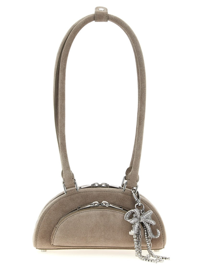 Self-Portrait 'Suede Mini With Charm' Shoulder Bag