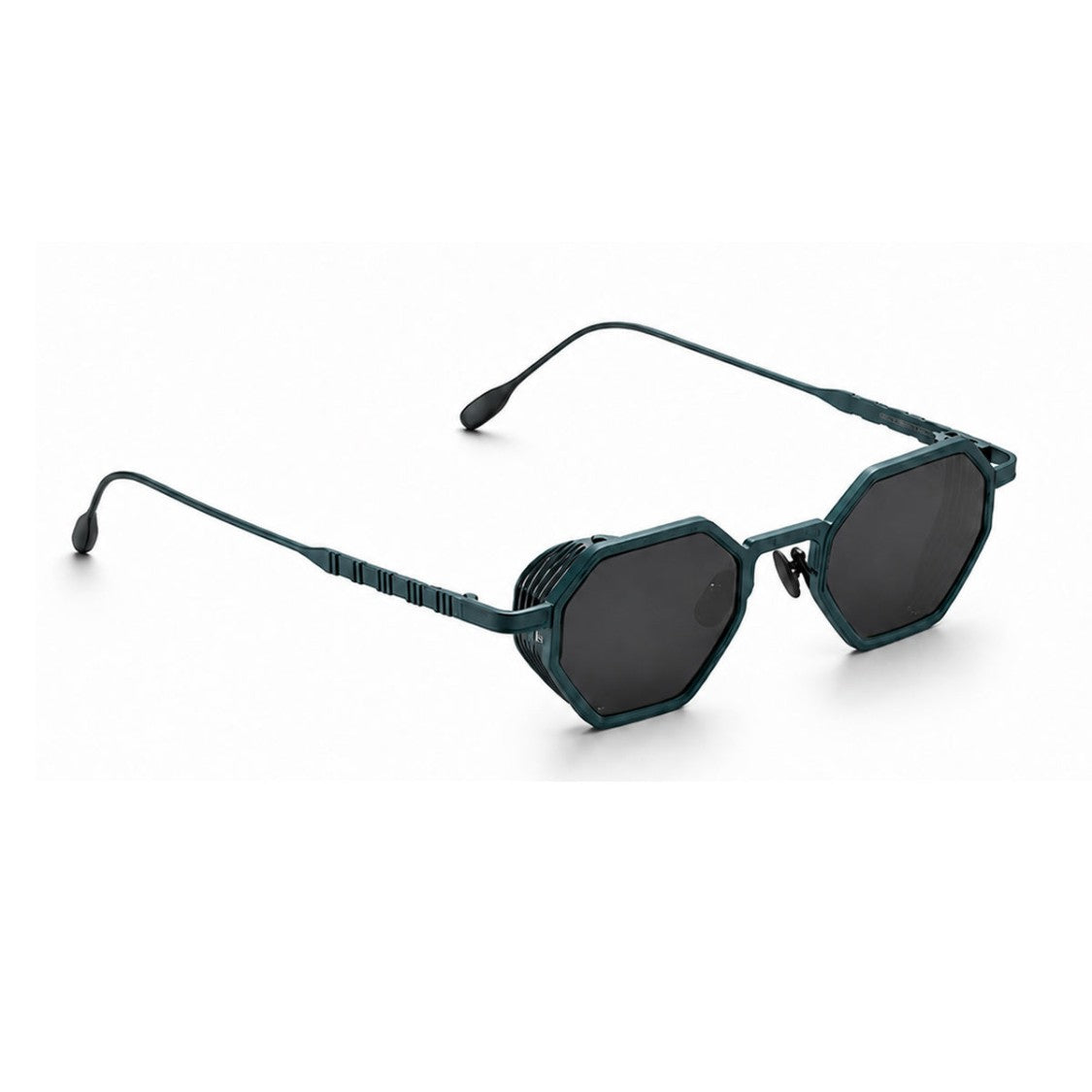 Capote Eyewear Green Cc13 Geometric Hexagonal Sunglasses