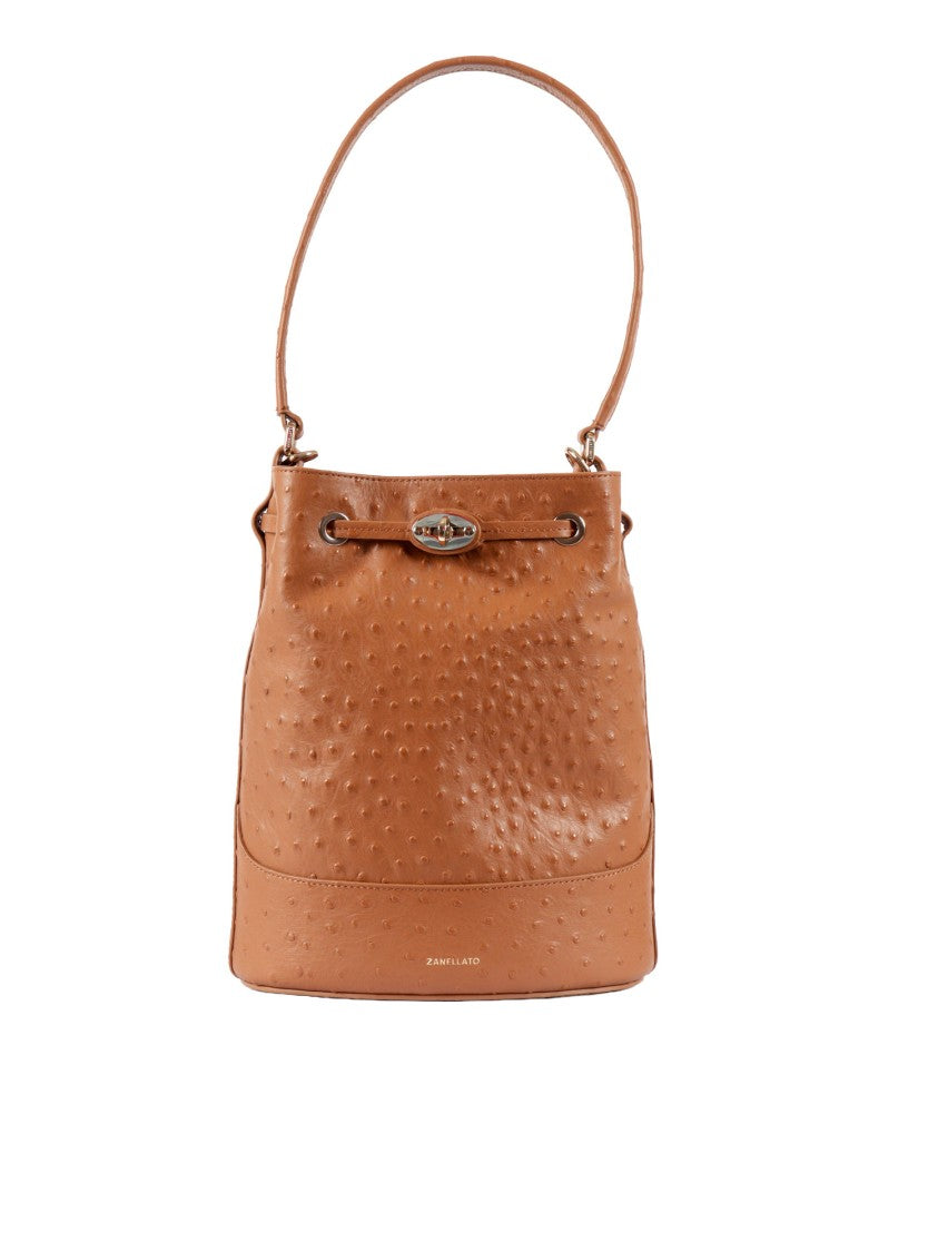 Zanellato Srl Green Corte Cactus Textured Bucket Bag