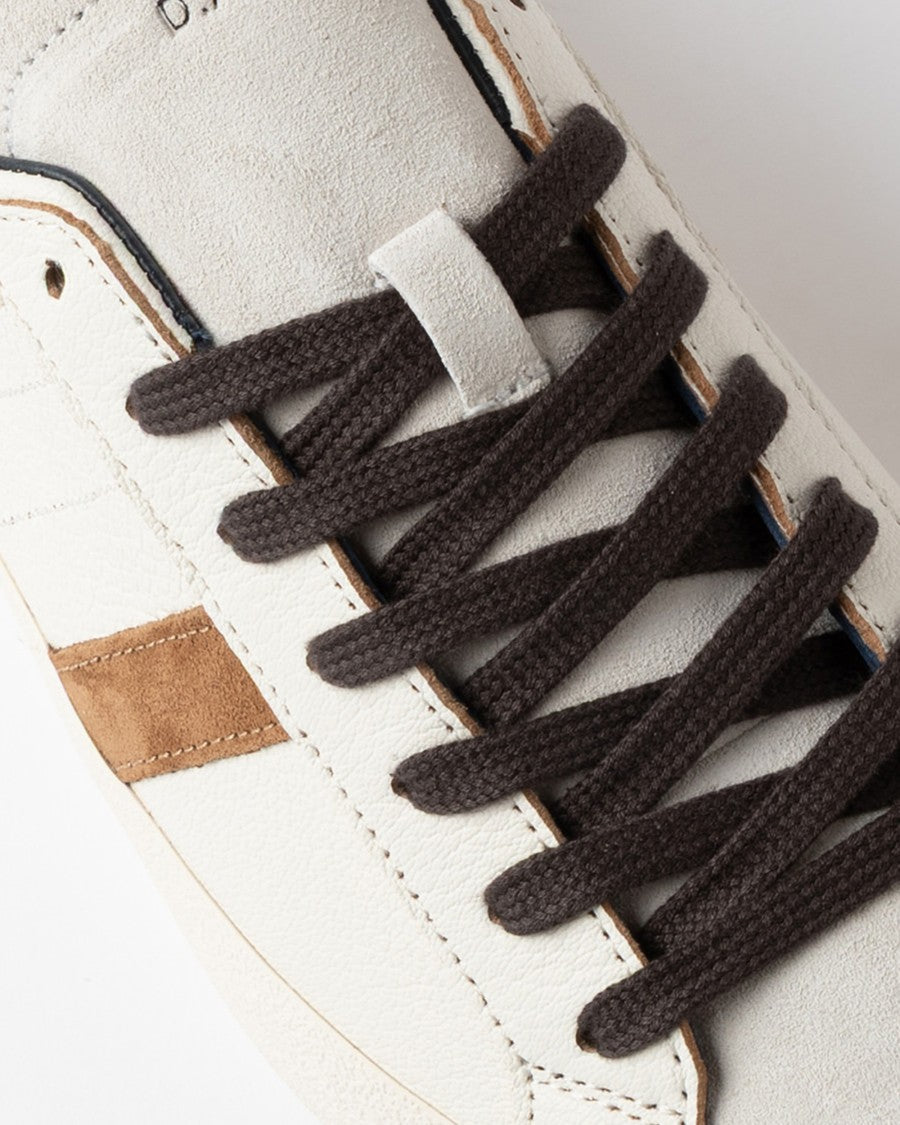 D.A.T.E Low-Top Goat Leather Sneakers With Suede Accents