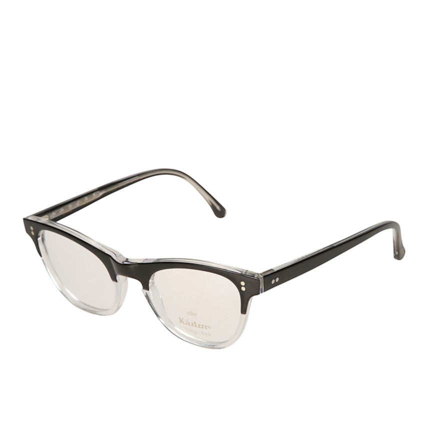 Kador Janet Rectangular Two-Tone Eyeglasses With Metallic Accents