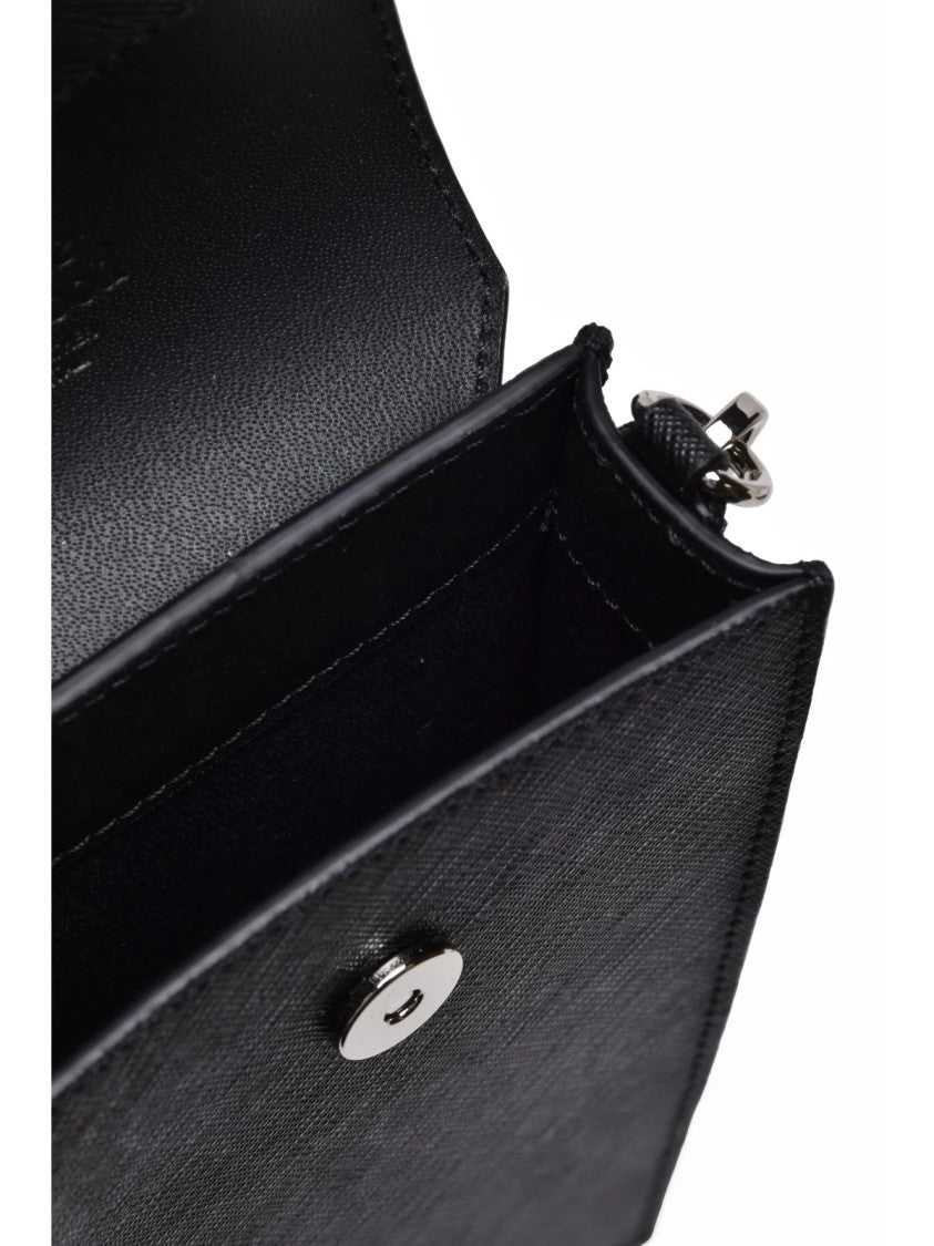 Vivienne Westwood Black Leather Phone Holder