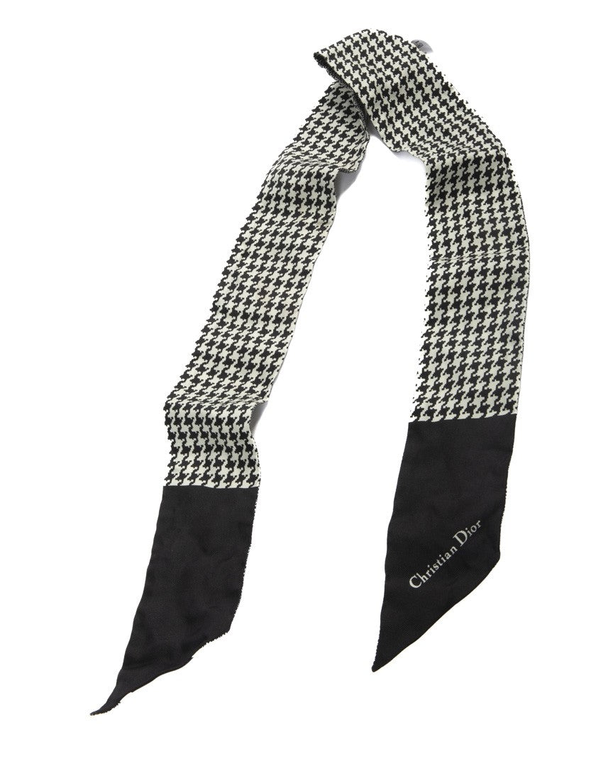 Dior Black 30 Montaigne Silk Scarf