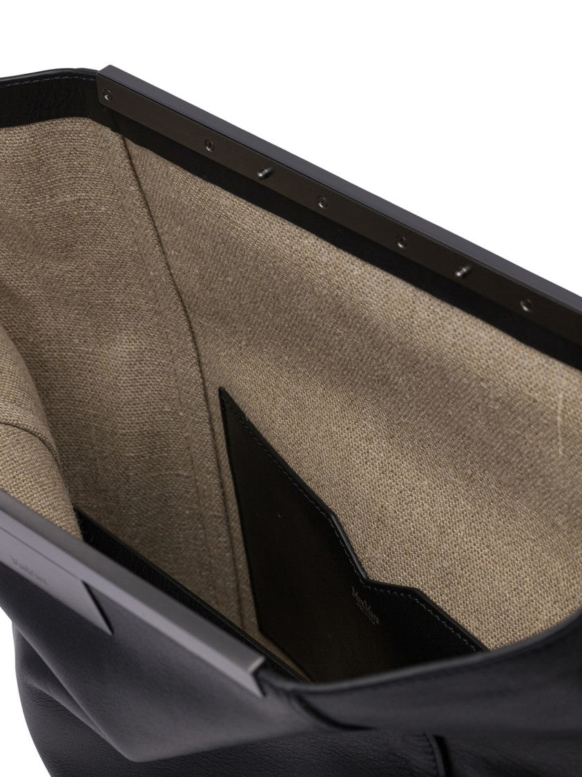 Max Mara Structured Leather Crossbody Bag