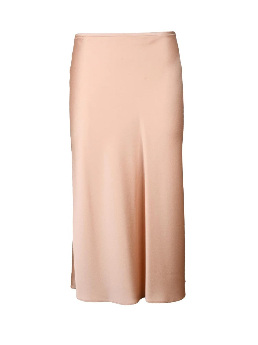 Blumarine Fluid Midi Skirt With Satin Finish