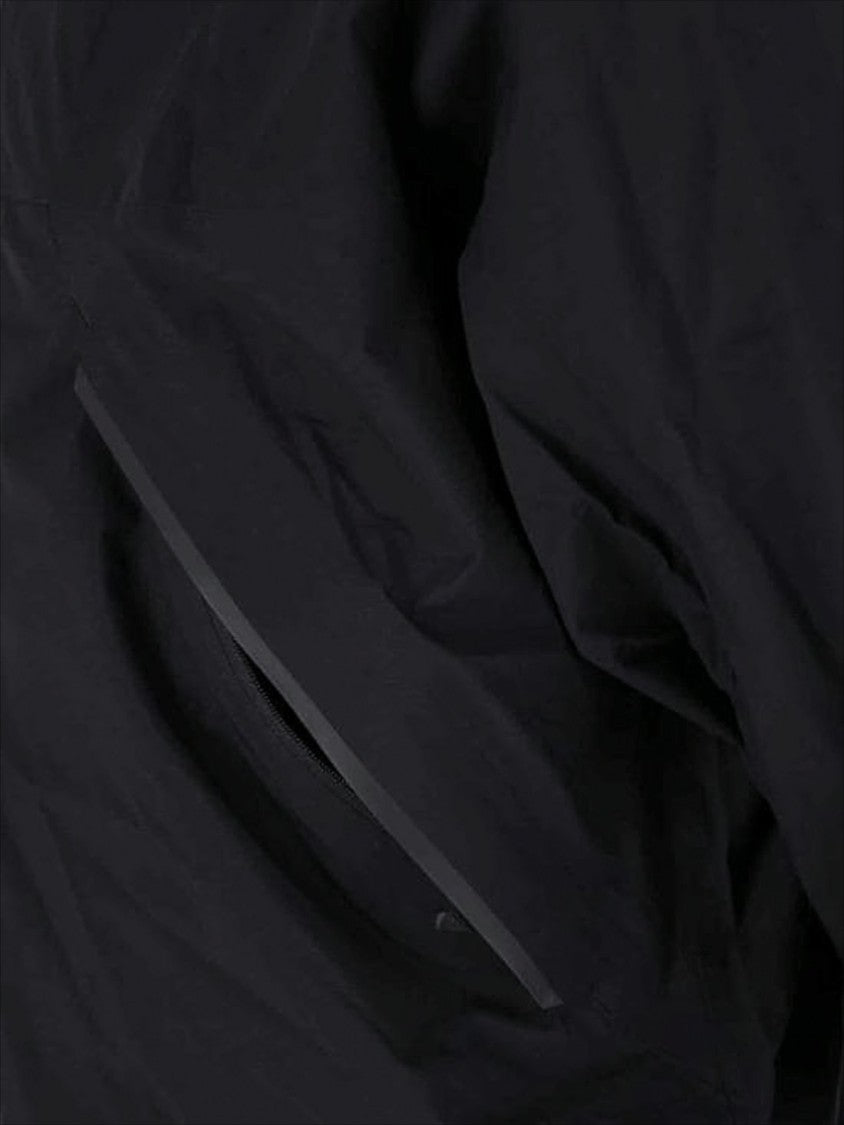 Goldwin Black Nylon Jacket With Hood