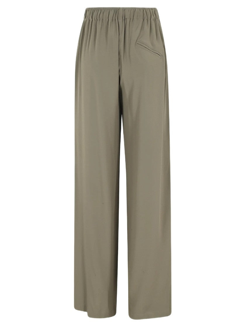 Federica Tosi Fluid Wide-Leg Trousers With Elastic Waistband
