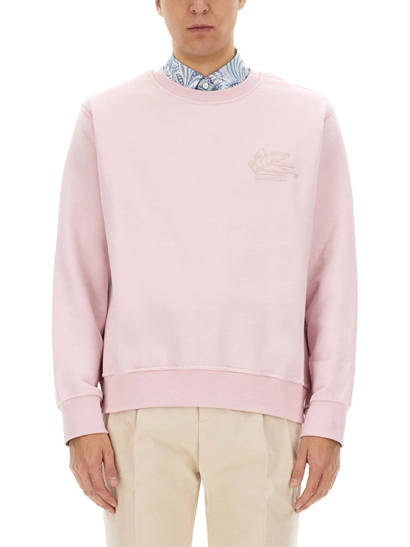 Etro Relaxed-Fit Cotton Blend Sweatshirt With Elegant Logo