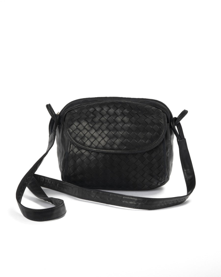 Bottega Veneta Medium Camera Bag With Woven Leather Design
