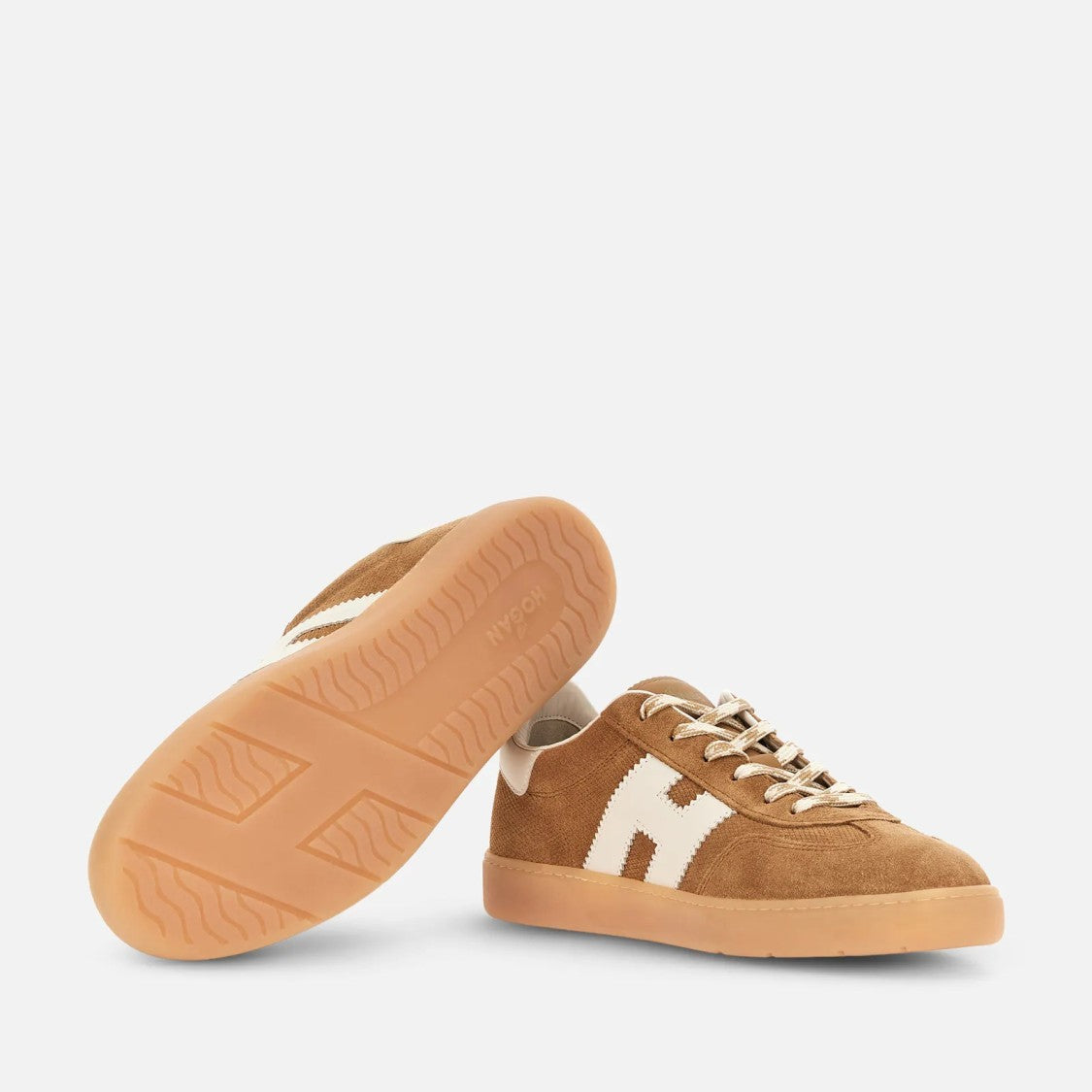 Hogan Cool Lace-Up Sneakers In Calfskin