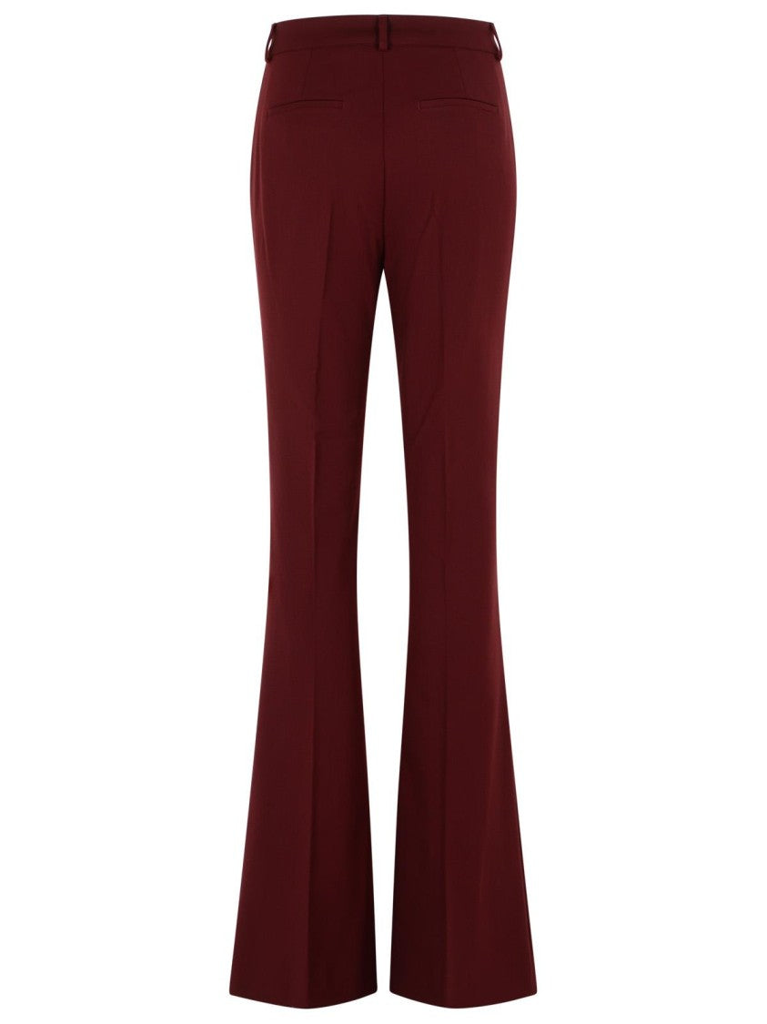 Sportmax Virgin Wool Wine Trousers
