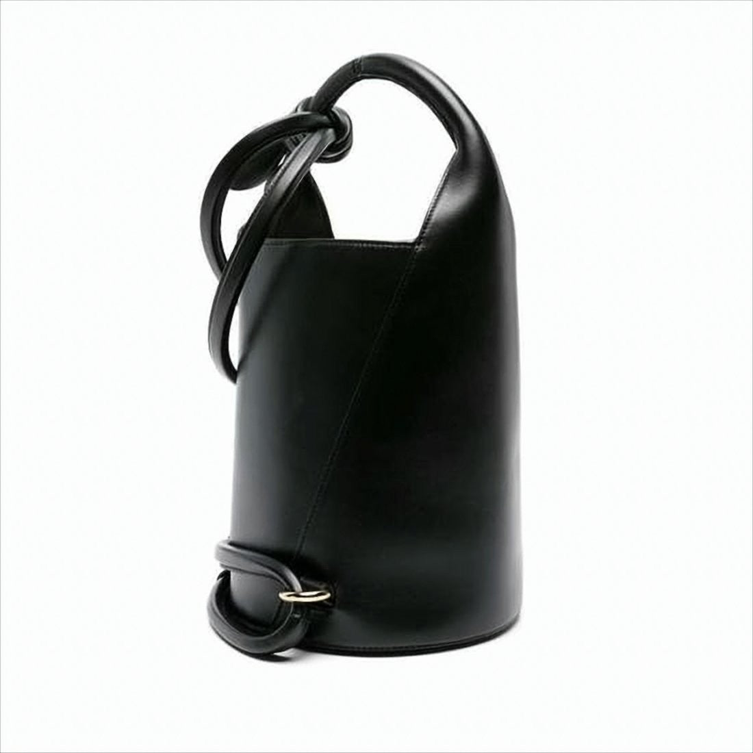 Jacquemus Bucket-Shaped Leather Tote Bag With Gold-Tone Detailing