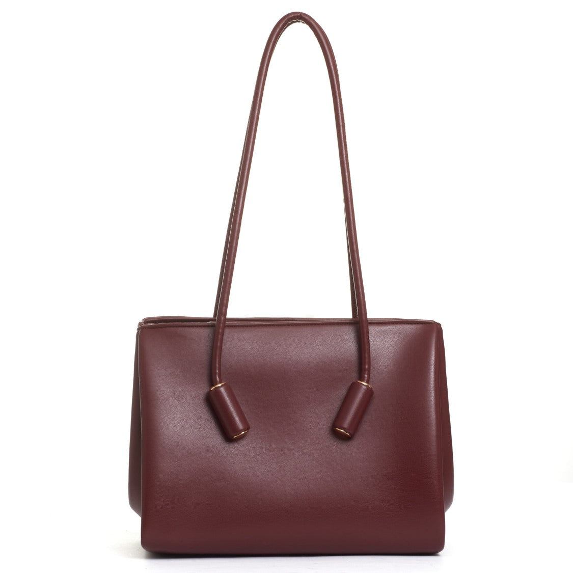 Themoirè Burgundy Eco-Leather Bag